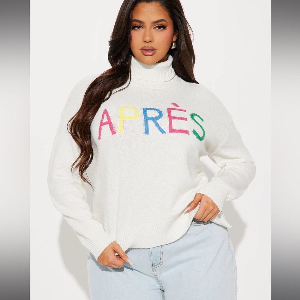 Apres Turtle Neck Sweater - Ivory/combo